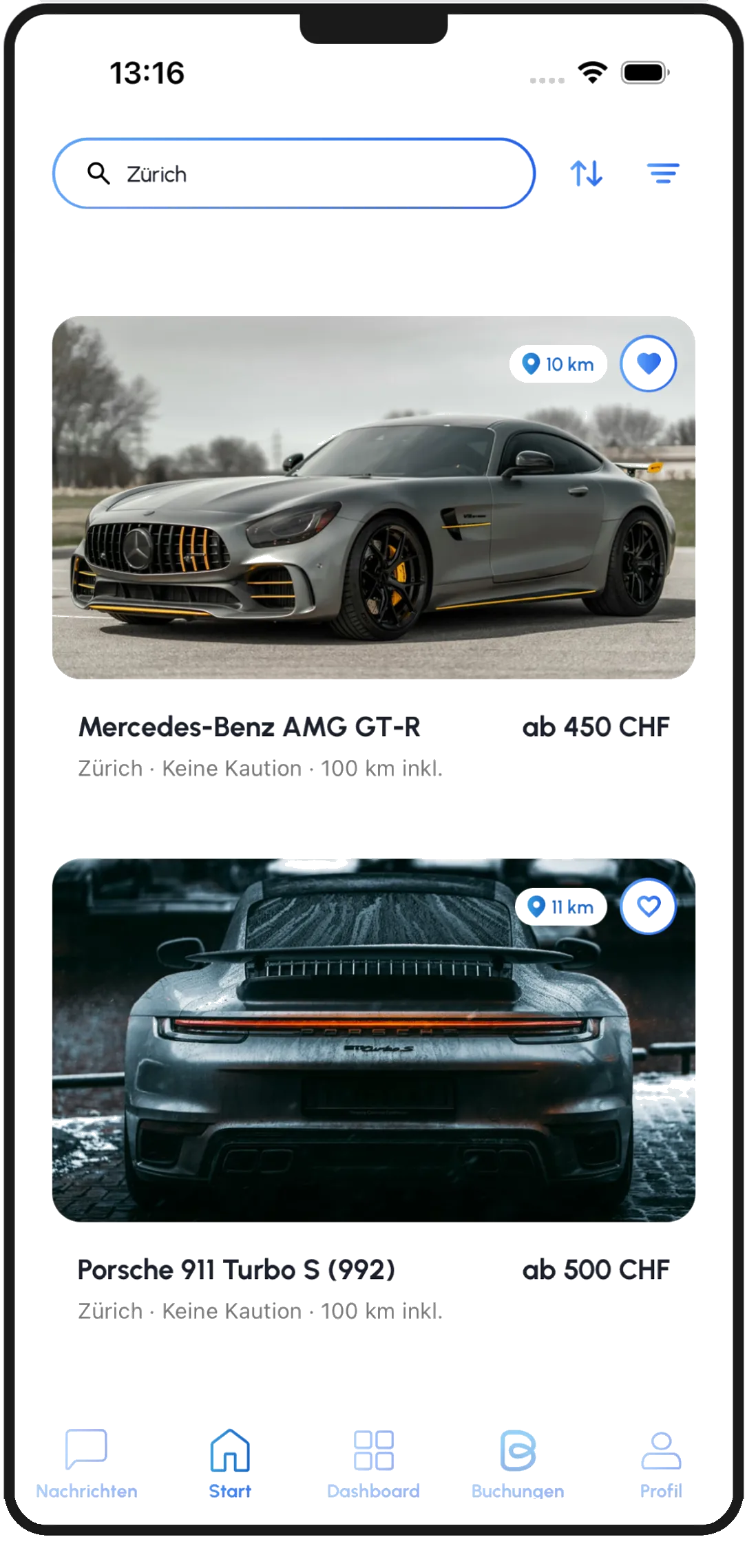 Auto auswählen